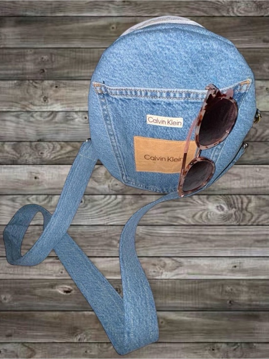 Calvin Klein Handbags - One-of-a-Kind Upcycled Calvin Klein Denim Circle Crossbody Bag